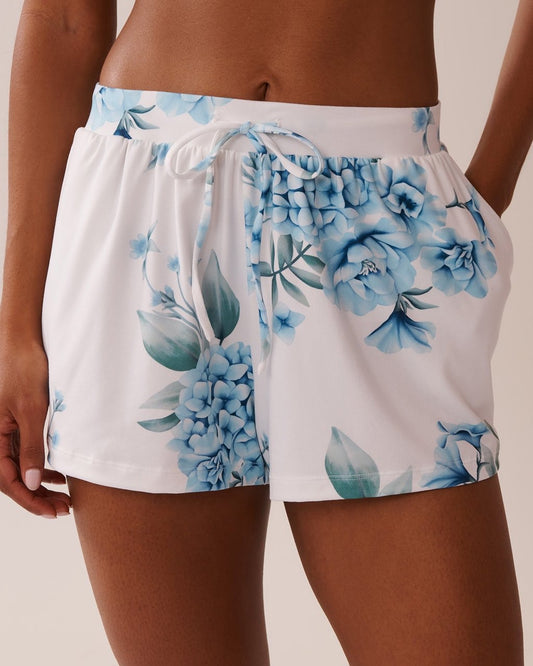 Hydrangea Pajama Shorts
