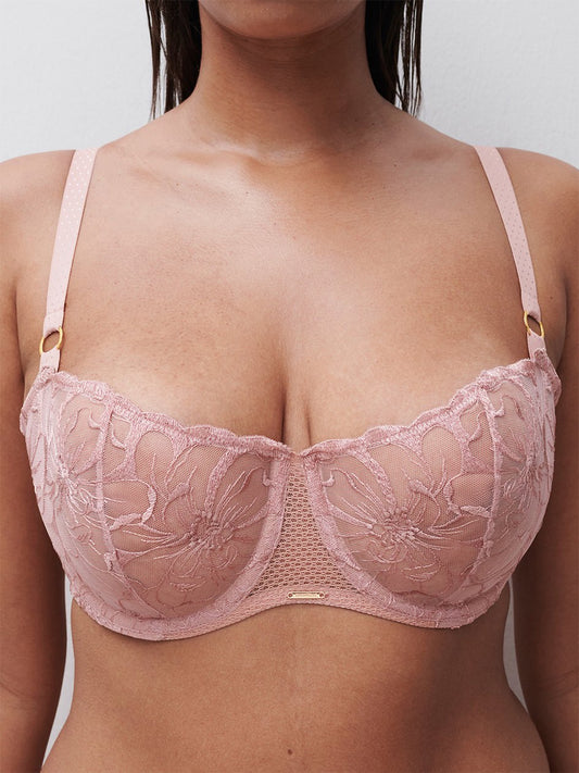 Fleurs Demi Bra - Rose